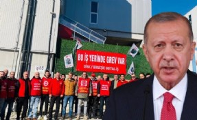 Erdoğan'ın grev yasağı kararına tepkiler sürüyor: 'Metal işçilerinin yanındayız'