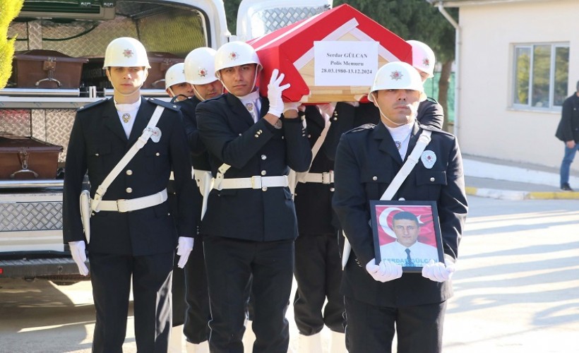 Görev başında rahatsızlanıp hayatını kaybeden polis memuru için tören düzenlendi