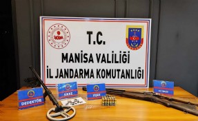 Manisa'da 23 adet sikke ele geçirildi