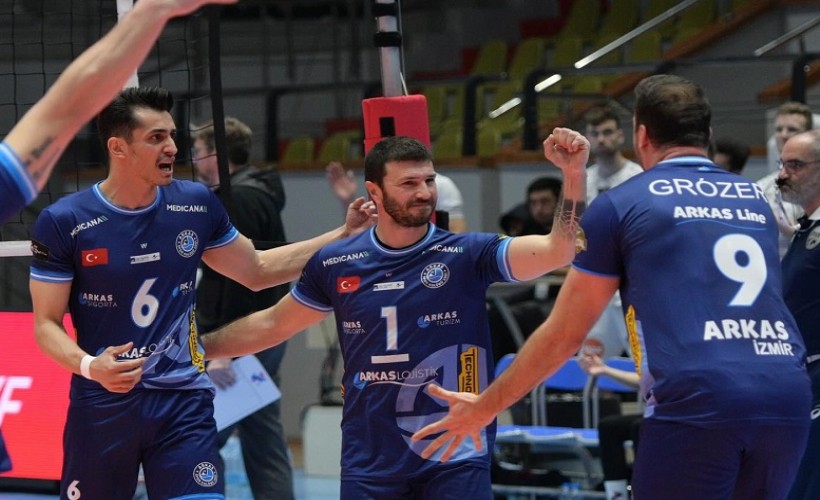 Arkas Spor'dan CEV Kupası yarı finalinde büyük avantaj