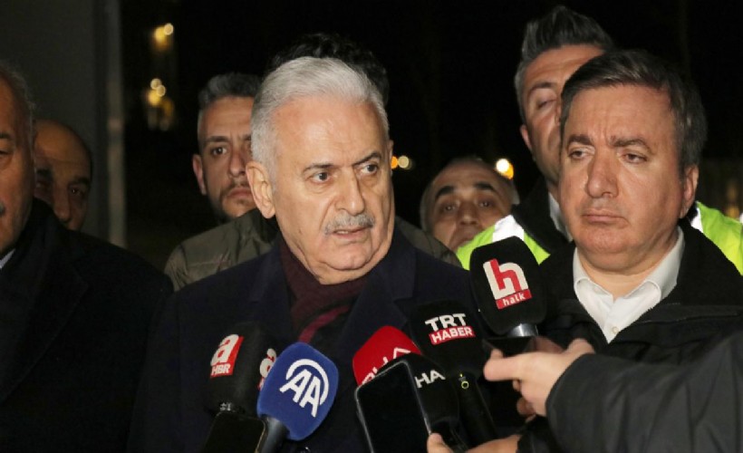 Binali Yıldırım'dan toprak kaymasına ilişkin açıklama