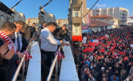 Büyükşehir adayı Cemil Tugay ilk mitingini gerçekleştirdi