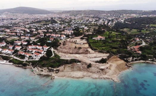 Çeşme Ayayorgi Koyu’nda hazine arazisinde kaçak inşaat