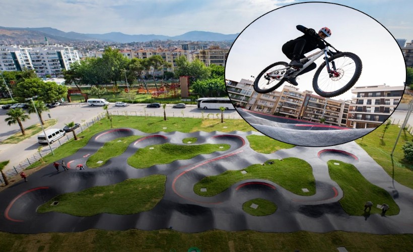 Karşıyaka’da heyecanın adresi Pump Track Bisiklet Parkuru oldu