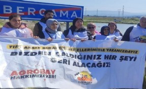 Agrobay işçileri Ankara'ya yürüyor