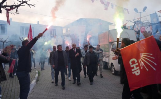 CHP Kemalpaşa AdayıTürkmen'e coşkulu karşılama!