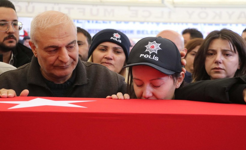 Doğum gününde şehit olan polis, son yolculuğuna uğurlandı