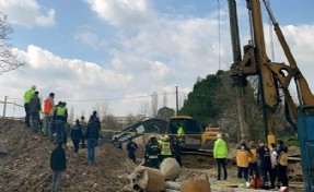 Tekirdağ'da hızlı tren hattı çalışmasında göçük: 2 işçi hayatını kaybetti!