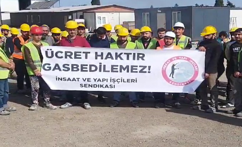 DEÜ'nin hastane inşaatında isyan: İşçiler iş bıraktı!
