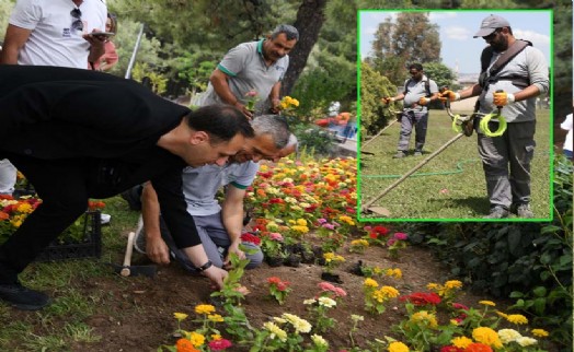 Bornova’da parklar yaza hazır