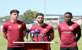 Göztepe'de futbolcular çok mutlu