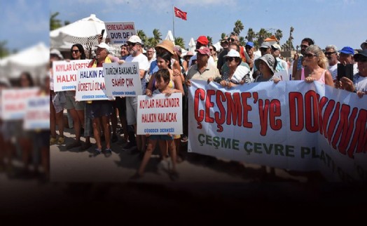 Havlu hareketi Çeşme ve Foça’yı sarmıştı…