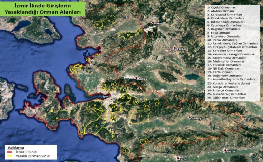 İzmir'de ormanlara giriş yasaklandı