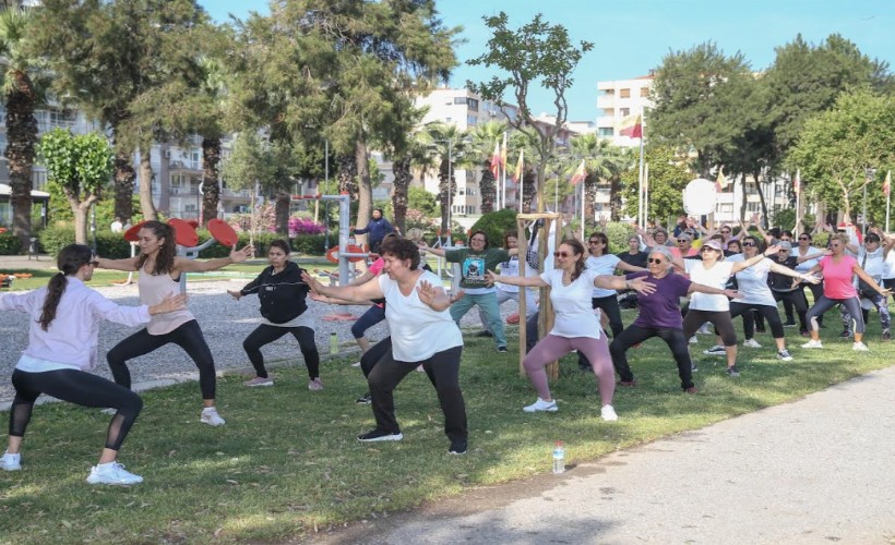 Konaklılar güne açık havada sporla başladı