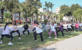 Konaklılar güne açık havada sporla başladı