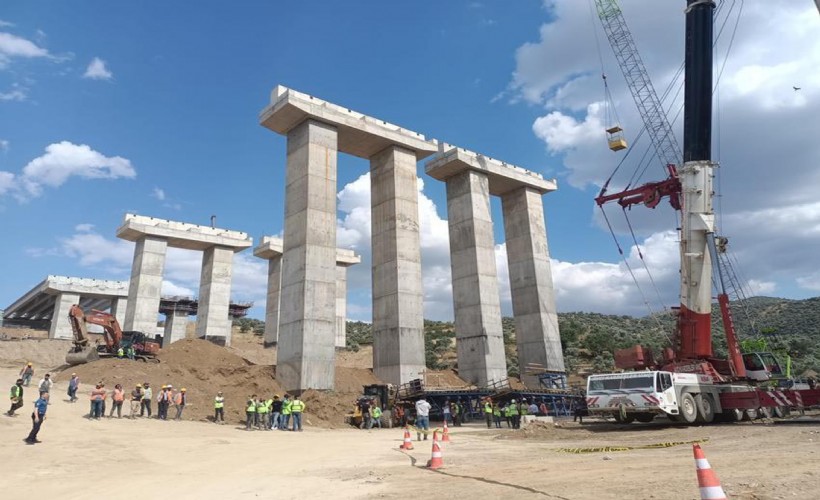 Otoyol inşaatında çalışan işçi 35 metre yükseklikten düşerek öldü