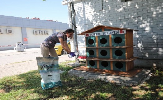 Bayraklı'da can dostlar için ‘bir kap su’ çağrısı