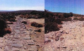 Bergama'da antik yol koruma altında