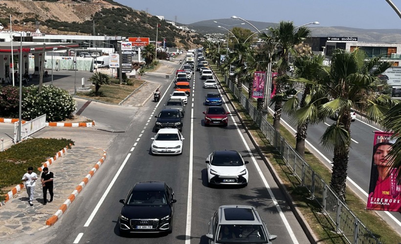 Bodrum'a 24 saatte 20 bin araç giriş yaptı