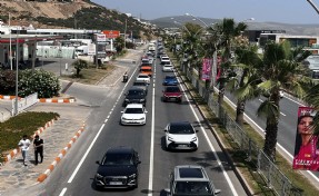 Bodrum'a 24 saatte 20 bin araç giriş yaptı