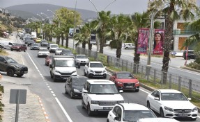 Bodrum'a 48 saatte 45 binden fazla araç giriş yaptı