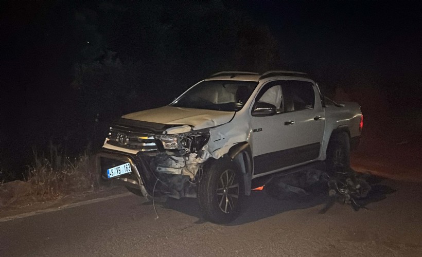 Bodrum'da kamyonetin çarptığı motosikletin sürücüsü öldü