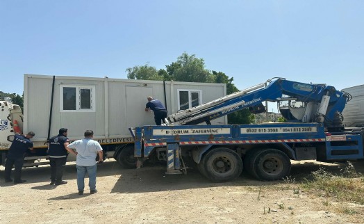 Bodrum’da sahili işgal eden yapılar kaldırıldı