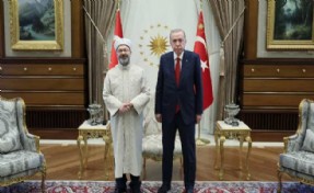 Erdoğan, Diyanet İşleri Başkanı Erbaş ile görüştü