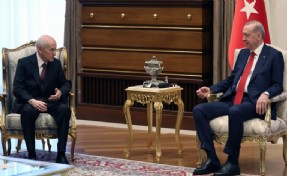 Erdoğan ve Bahçeli Saray'da bir araya geldi