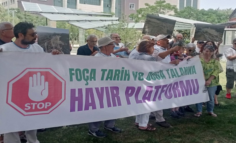 Foça'da taş ocaklarıyla mücadele: Tarımı ve insan sağlığını tehdit ediyor