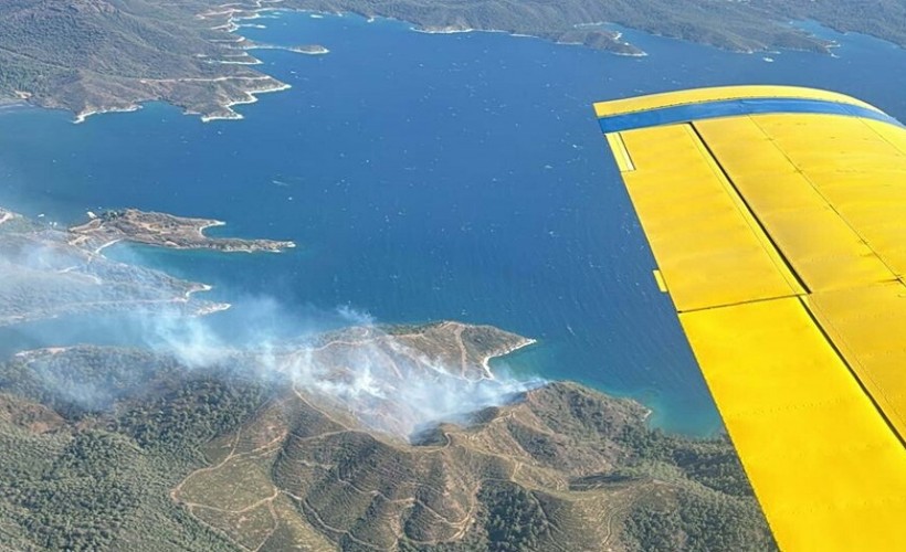 Marmaris'teki orman yangınına 3 gözaltı