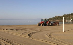 Menderes plajları sezona hazırlanıyor