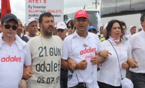 Özel'den 'adalet yürüyüşü' mesajı: Mücadelemiz sürecek!