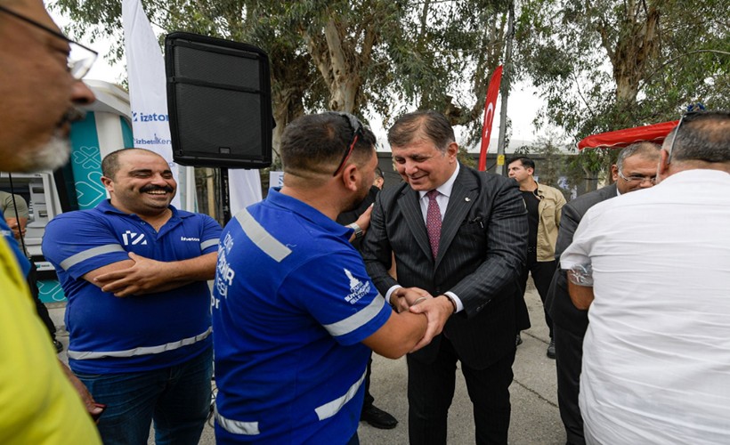 Tugay bayramlaşmaya İZBETON ile devam etti; 'Bu şehre hizmet etmek için varız'