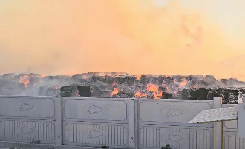 Aydın'da kağıt fabrikasındaki yangın 4'üncü gününde