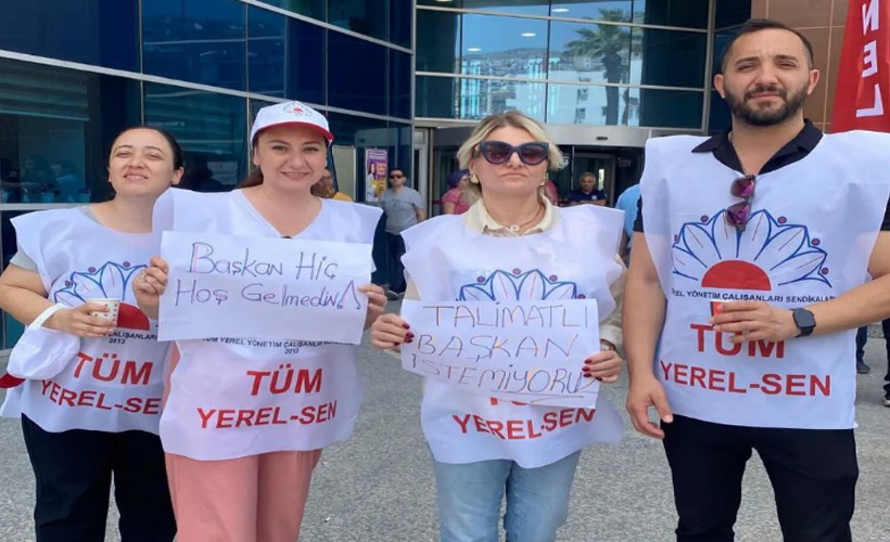 ‘Başkan hiç hoş gelmedin’ pankartı taşıdı,müdür oldu