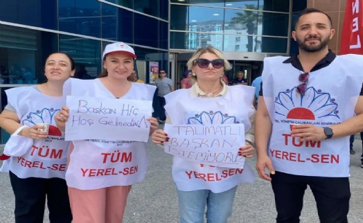 ‘Başkan hiç hoş gelmedin’ pankartı taşıdı,müdür oldu