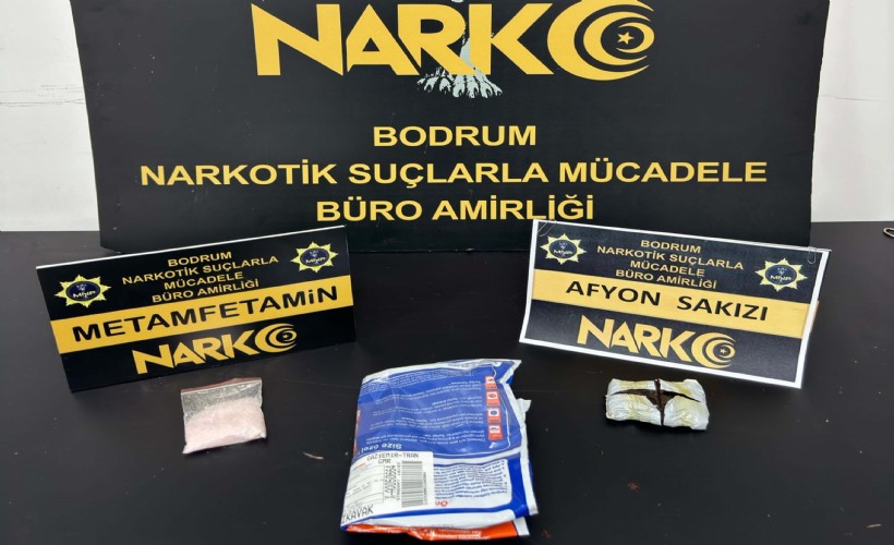 Bodrum’da 150 gram afyon sakızına 2 gözaltı