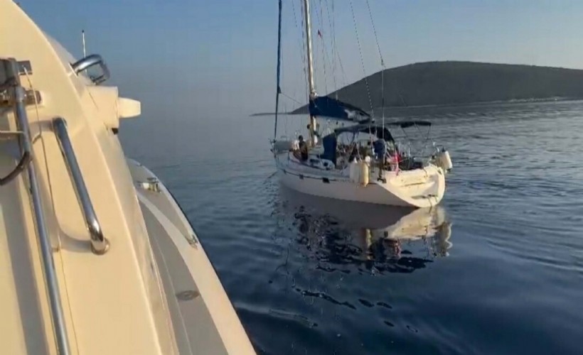 Bodrum’da yelkenli teknede 68 kaçak göçmen ile 4 organizatör yakalandı