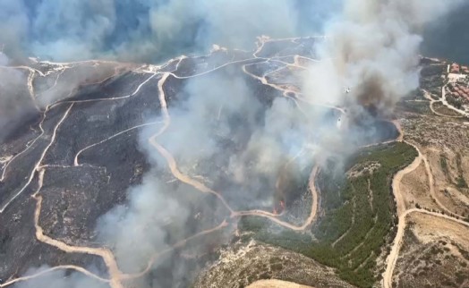 Çeşme'deki yangında ölmeden önce çektiği son görüntüde kaçmaya çalıştıklarını anlatmış