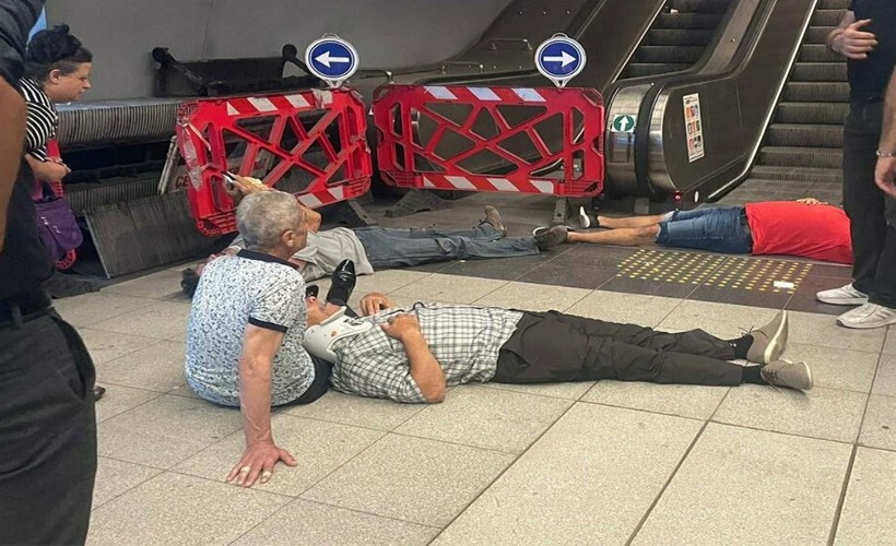 Üçyol Metro'da yürüyen merdiven ters yönde hareket etti: 11 yaralı