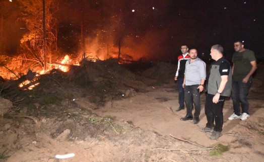 Uşak’ta iki ayrı yerde orman yangını: 11 ev tahliye edildi