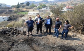 CHP heyeti Karşıyaka'da yangın bölgesinde