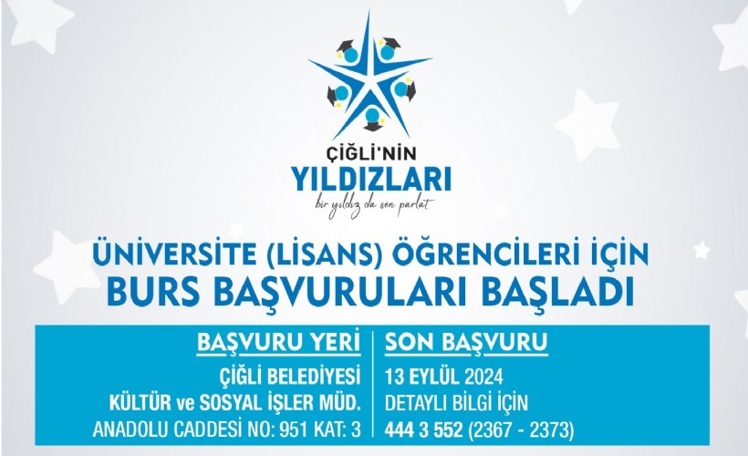 Çiğli’de üniversite burs başvuruları başladı