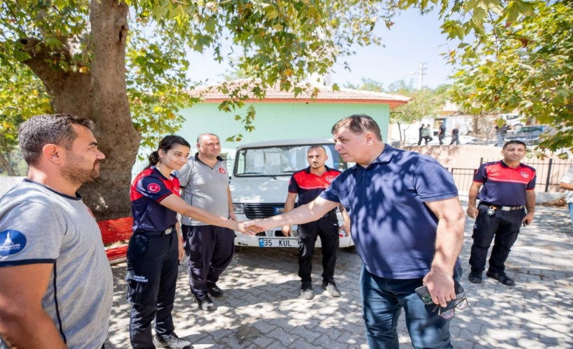 İtfaiye ekipleri Yamanlar Köyü'ne konuşlandırıldı