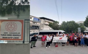 İzmir'de Vali Nevzat Ayaz Anadolu Lisesi'nin yeni binasının İmam Hatip Lisesi’ne devrine tepki