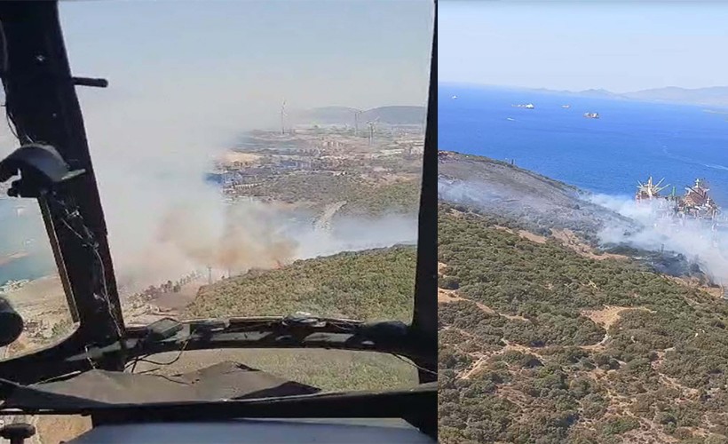 İzmir'deki orman yangını 2 saatte kontrol atına alındı