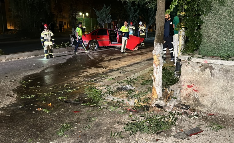 Kütahya'da, ağaca çarparak takla atan otomobilin sürücüsü yaralandı