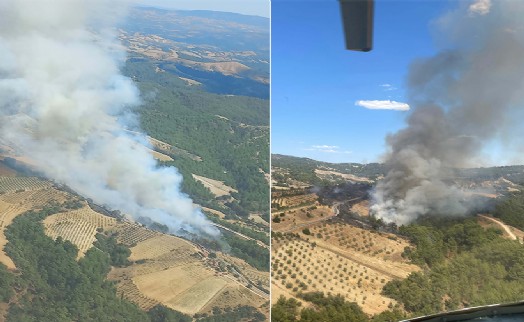 Manisa'da aynı bölgede farklı noktada ikinci yangın çıktı