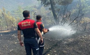 Marmaris’teki orman yangını 1 saatte kontrol altına alındı